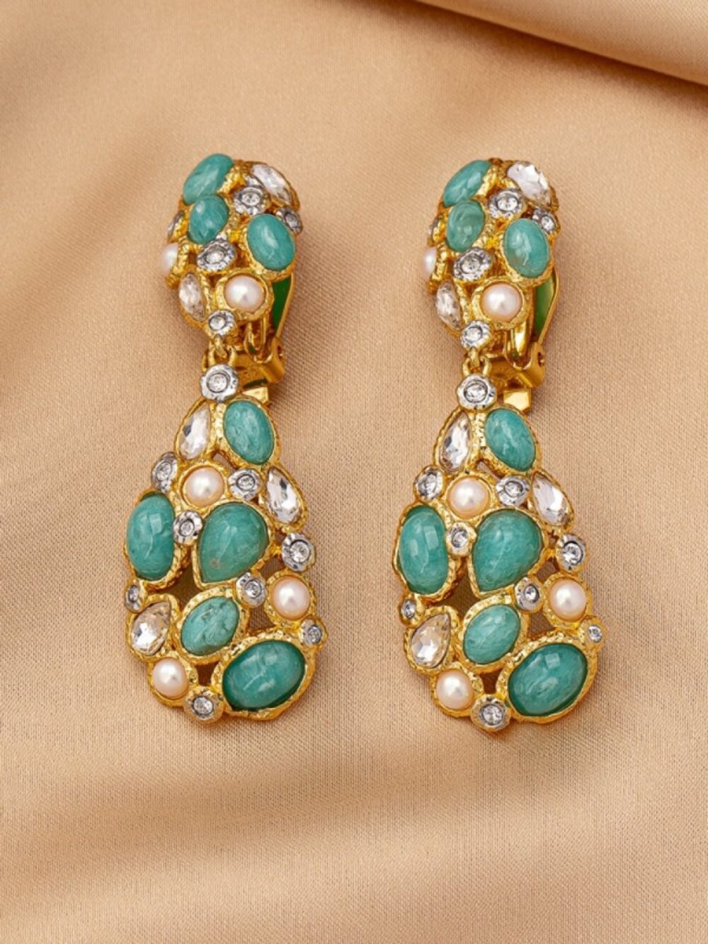 Alexis Bittar Two-Tone Clip-On Earrings